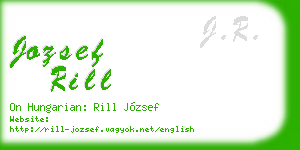jozsef rill business card