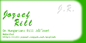 jozsef rill business card